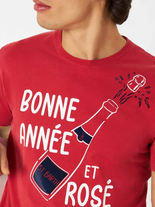 T-shirt Bonne Année et Rosé rossa