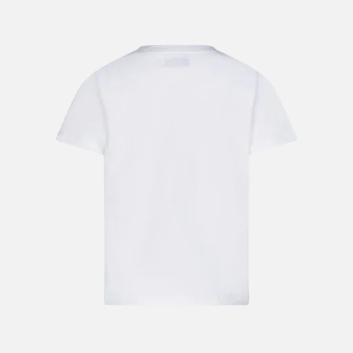 T-shirt da bambina con logo patch St. Barth rosa