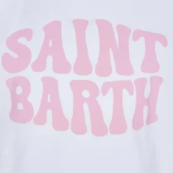 T-shirt da bambina in cotone con stampa groovy di Saint Barth