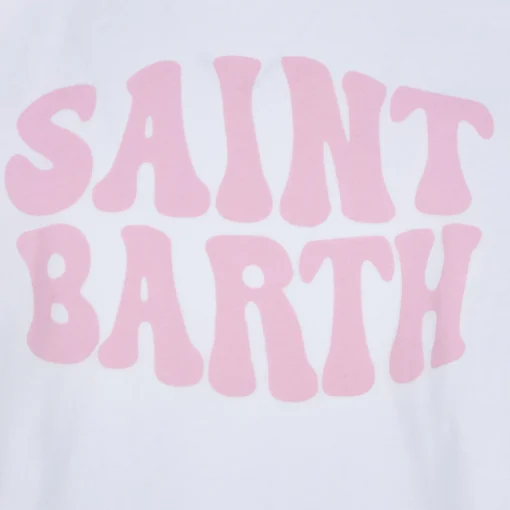 T-shirt da bambina in cotone con stampa groovy di Saint Barth