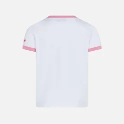 T-shirt da bambina in cotone con stampa St. Barth paradise