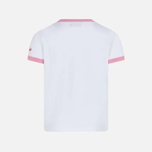 T-shirt da bambina in cotone con stampa St. Barth paradise
