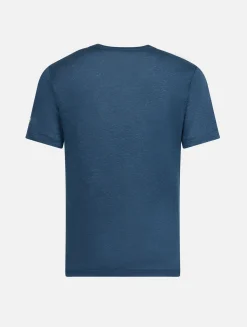 T-shirt da bambino Alex in jersey di lino blu marino