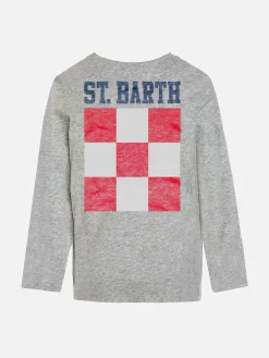 T-shirt da bambino con logo St. Barth