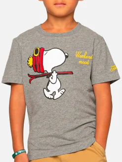 T-shirt da bambino con stampa e ricamo Snoopy | SNOOPY - EDIZIONE SPECIALE PEANUTS™
