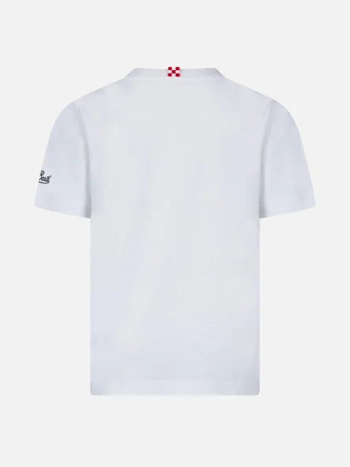 T-shirt da bambino con stampa surfista