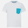 T-shirt da bambino con taschino stampato bandana