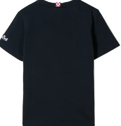 T-shirt da bambino con taschino stampato astronauta