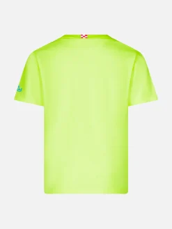 T-shirt da bambino giallo fluo in cotone con stampa Snoopy Padel | SNOOPY - EDIZIONE SPECIALE PEANUTS™