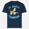 T-shirt da bambino in cotone con stampa St. Barth Champion Minions | MINIONS EDIZIONE SPECIALE