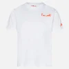 T-shirt da bambino in cotone con ricamo frontale I'm cool e Snoopy sul retro | EDIZIONE SPECIALE PEANUTS™