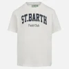 T-shirt da bambino in cotone con scrittaSt. Stampa del club di padel Barth