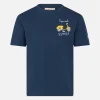 T-shirt da bambino in cotone con stampa Vespa e ricamo Special Summer | EDIZIONE SPECIALE VESPA