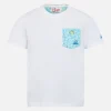 T-shirt da bambino in cotone Kea con taschino stampato