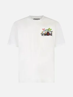 T-shirt da bambino in cotone con stampa coccodrillo cryptopuppets | EDIZIONE SPECIALE CRYPTOPUPPETS