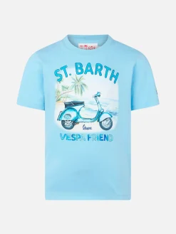 T-shirt da bambino in cotone con stampa Vespa | EDIZIONE SPECIALE VESPA®