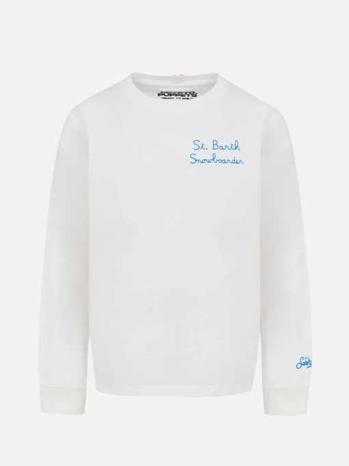 T-shirt da bambino in cotone pesante Luton con stampa Crypto Duck Snow | EDIZIONE SPECIALE CRYPTO PUPPETS