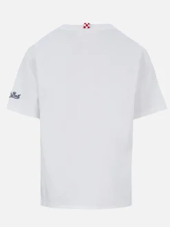 T-shirt da bambino in cotone con stampa amici St. Barth Vespa | EDIZIONE SPECIALE VESPA