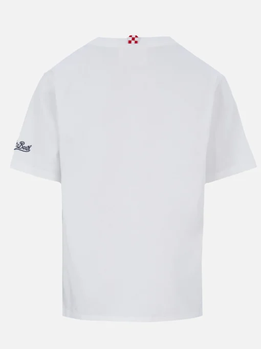 T-shirt da bambino in cotone con stampa amici St. Barth Vespa | EDIZIONE SPECIALE VESPA