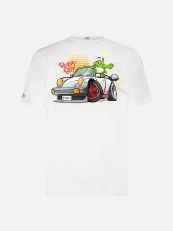 T-shirt da bambino in cotone con stampa coccodrillo cryptopuppets | EDIZIONE SPECIALE CRYPTOPUPPETS