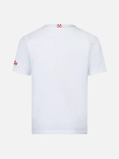 T-shirt da bambino in cotone con stampa Capitan America | EDIZIONE SPECIALE MARVEL