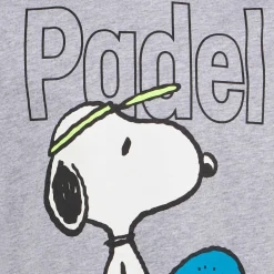 T-shirt da bambino in cotone pesante con stampa Snoopy amante del padel | EDIZIONE SPECIALE SNOOPY PEANUTS™