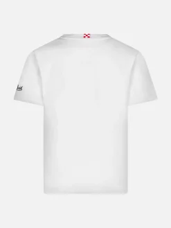 T-shirt da bambino in cotone con stampa Vespa St. Tropez | EDIZIONE SPECIALE VESPA®