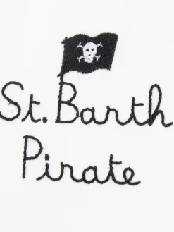 T-shirt da bambino in cotone con stampa Snoopy e ricamo Pirata St. Barth | EDIZIONE SPECIALE SNOOPY PEANUTS