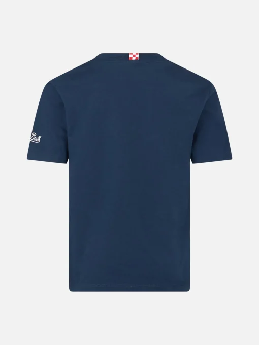 T-shirt da bambino in cotone con stampa Vespa e ricamo Special Summer | EDIZIONE SPECIALE VESPA