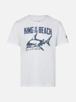 T-Shirt da bambino stampa King of The Beach