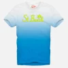 T-shirt da bambino tie dye con ricamo