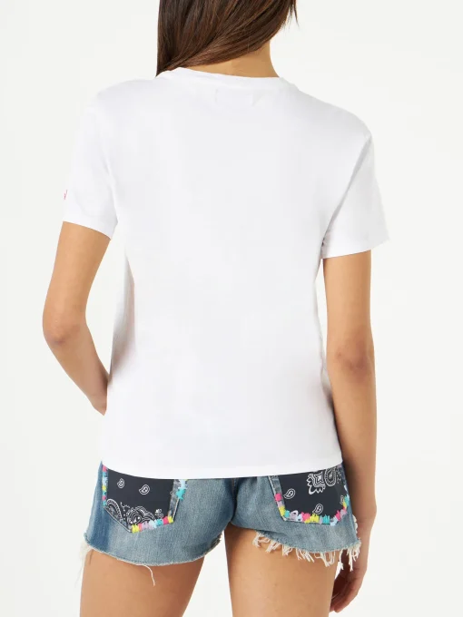 T-shirt da donna in cotone con stampa Funghi