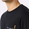 T-shirt da uomo classic fit in jersey di cotone Portofino con ricamo Non ci resta che sbocciare