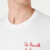 T-shirt da uomo con ricamo St. Barth habituè