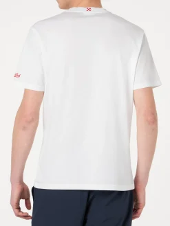 T-shirt da uomo con ricamo St. Barth habituè