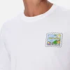 T-shirt da uomo in cotone con stampa cartolina Portofino davanti e dietro | EDIZIONE SPECIALE ALESSANDRO ENRIQUEZ