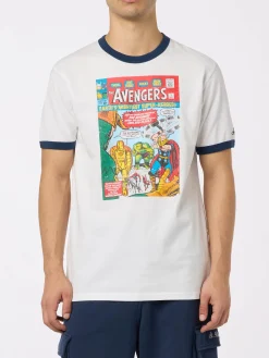 T-shirt da uomo in cotone con stampa Avengers | MARVEL SPECIAL EDITION