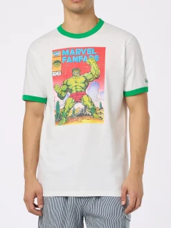 T-shirt da uomo in cotone con stampa Hulk | MARVEL SPECIAL EDITION