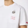 T-shirt da uomo in cotone Austin con stampa orologio e ricamo