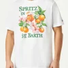 T-shirt da uomo in cotone con stampa colorata