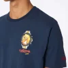 T-shirt da uomo in cotone pesante Arnott con stampa orologio Crypto Ducktona | EDIZIONE SPECIALE CRYPTO PUPPETS