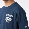 T-shirt da uomo in cotone pesante con stampa Padel