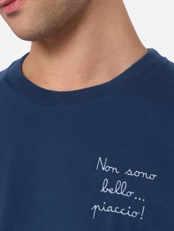 T-shirt da uomo in cotone pesante Arnott con ricamo Non sono bello… piaccio! | VACANZE DI NATALE EDIZIONE SPECIALE