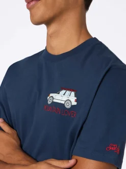 T-shirt da uomo in cotone pesante Arnott con ricamo Mountain lover
