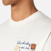 T-shirt da uomo in cotone pesante Arnott con ricamo Sole, whisky e sei in pole position | VACANZE DI NATALE SPECIAL EDITION