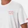 T-shirt da uomo in cotone con ricamo frontale The Simpsons e stampa sul retro | EDIZIONE SPECIALE SIMPSON