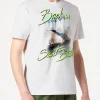 T-shirt da uomo in cotone con stampa Back in Saint Barth