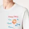 T-shirt da uomo in cotone con ricamo frontale Aperol Spritz | EDIZIONE SPECIALE APEROL