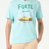 T-shirt da uomo in cotone con stampa auto Forte dei Marmi