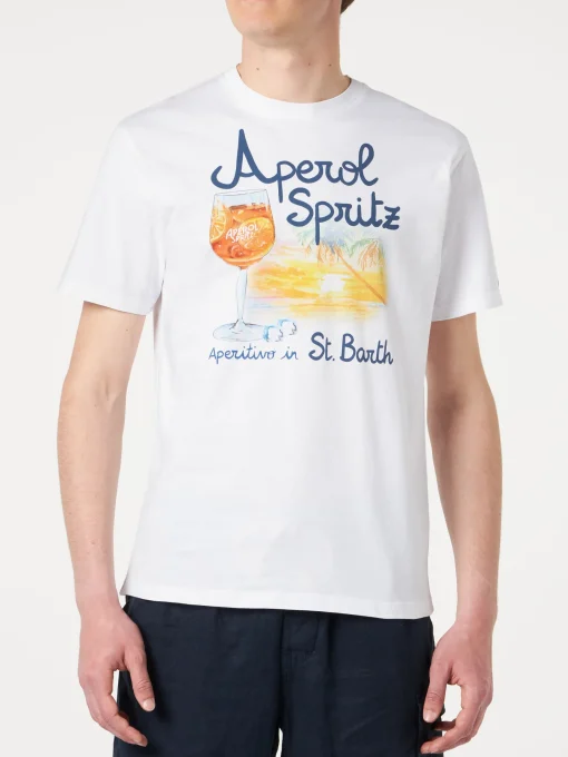 T-shirt da uomo in cotone con stampa Aperol Spritz Venezia | EDIZIONE SPECIALE APEROL